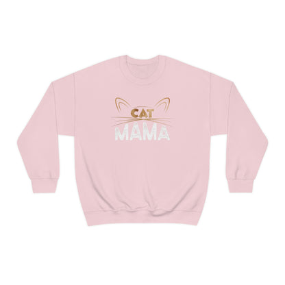 Cat Mom Sweatshirt, Cat Lover Mama Funny Graphic Crewneck Fleece Cotton Sweater Jumper Pullover Unisex Women Adult Aesthetic Top Starcove Fashion