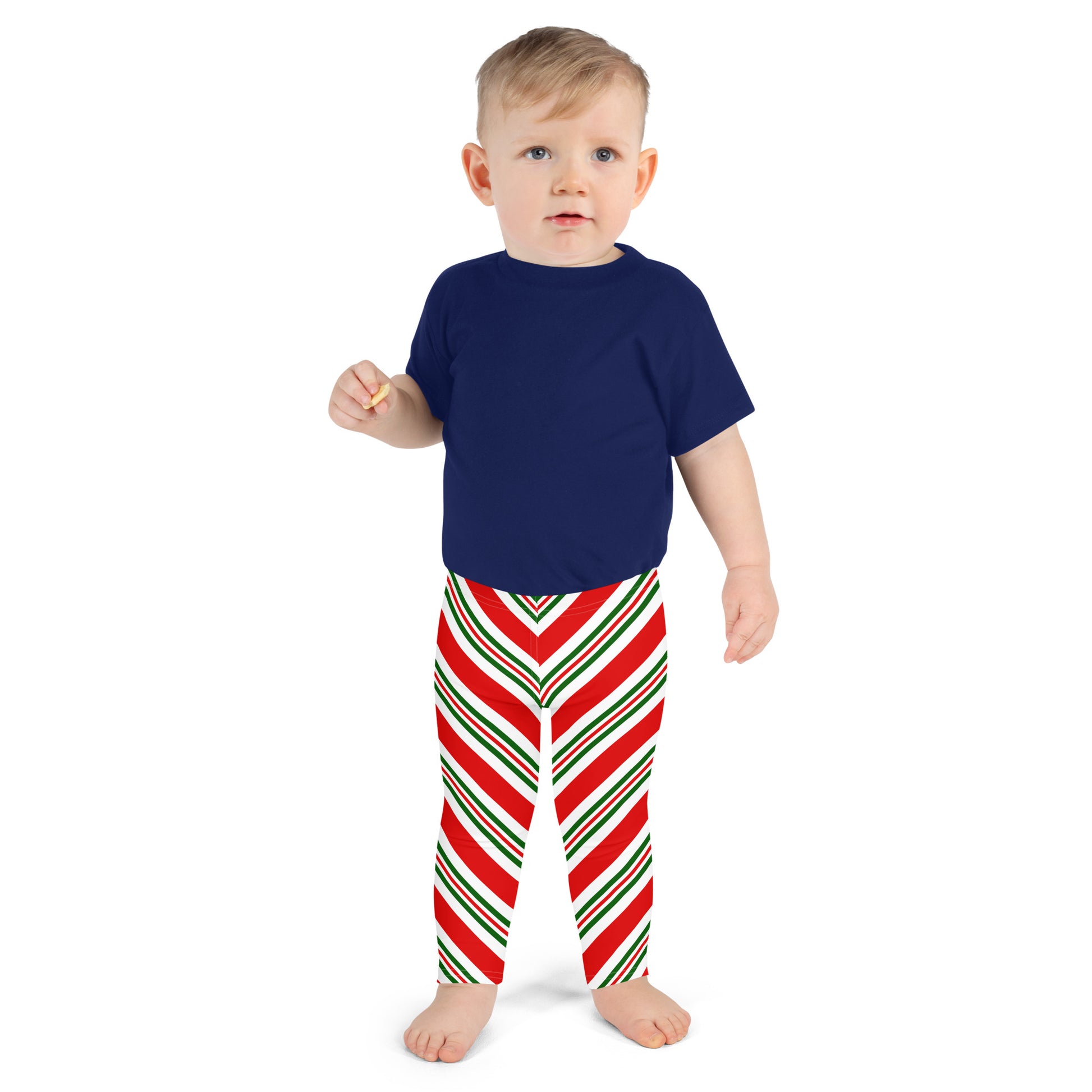 Christmas Candy Cane Kids Girls Leggings (2T-7), Red White Green Toddler  Children Cute Printed Yoga Pants Graphic Fun Tights Gift Daughter