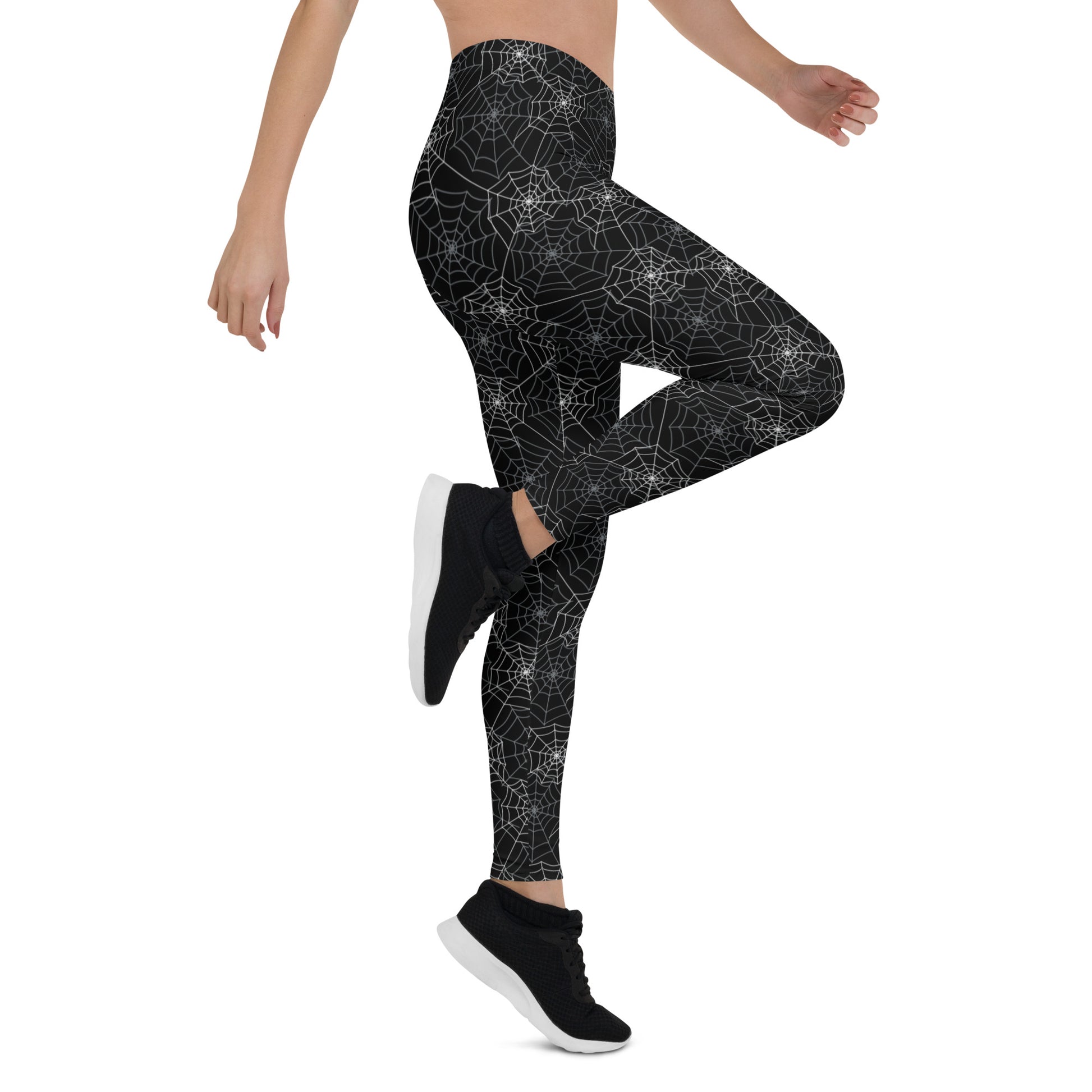 Spiderweb Leggings Women, Halloween Spider Goth Printed Yoga Pants Cut –  Starcove Fashion