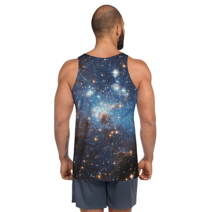 Galaxy Tank Top, Space Stars Universe Men Women Festival Yoga Workout Sexy Summer Muscle Sleeveless Shirt Starcove Fashion