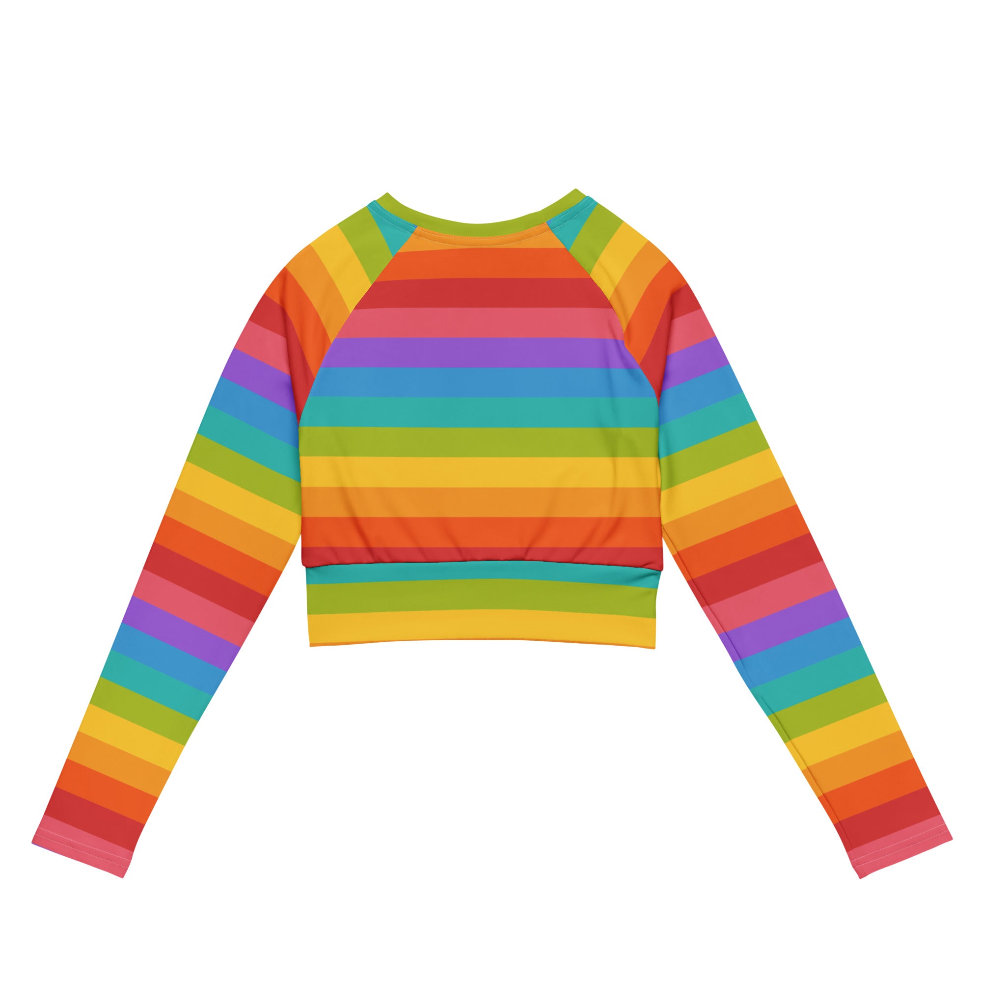 Rainbow color women's long selling sleeve top