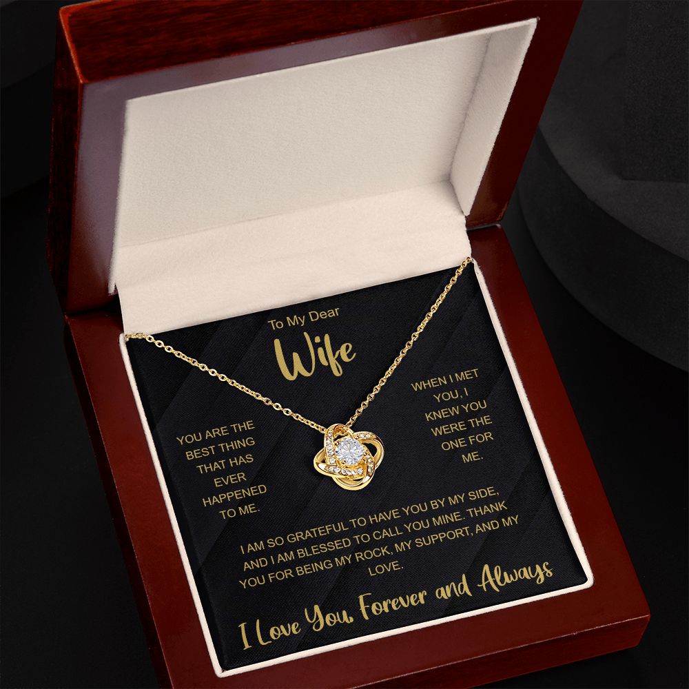 Husband To Wife Gift God Blessed Our Road Love Message + Infinity 3  Necklace | eBay