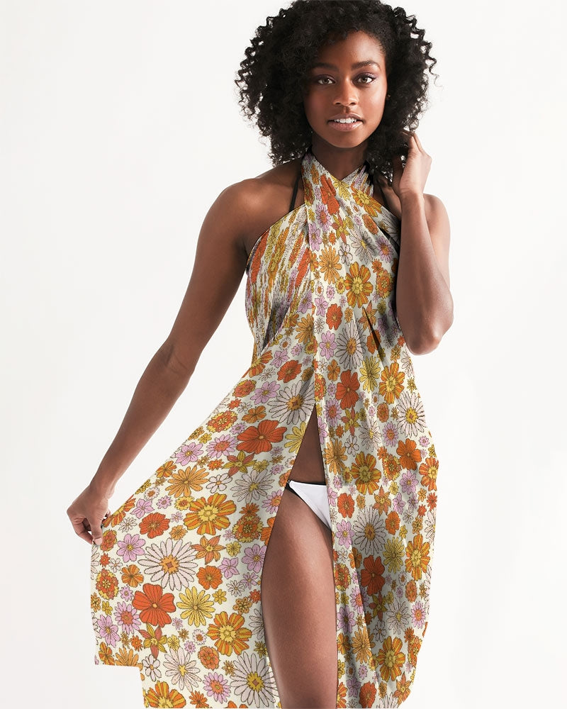 Floral bathing discount suit cover up