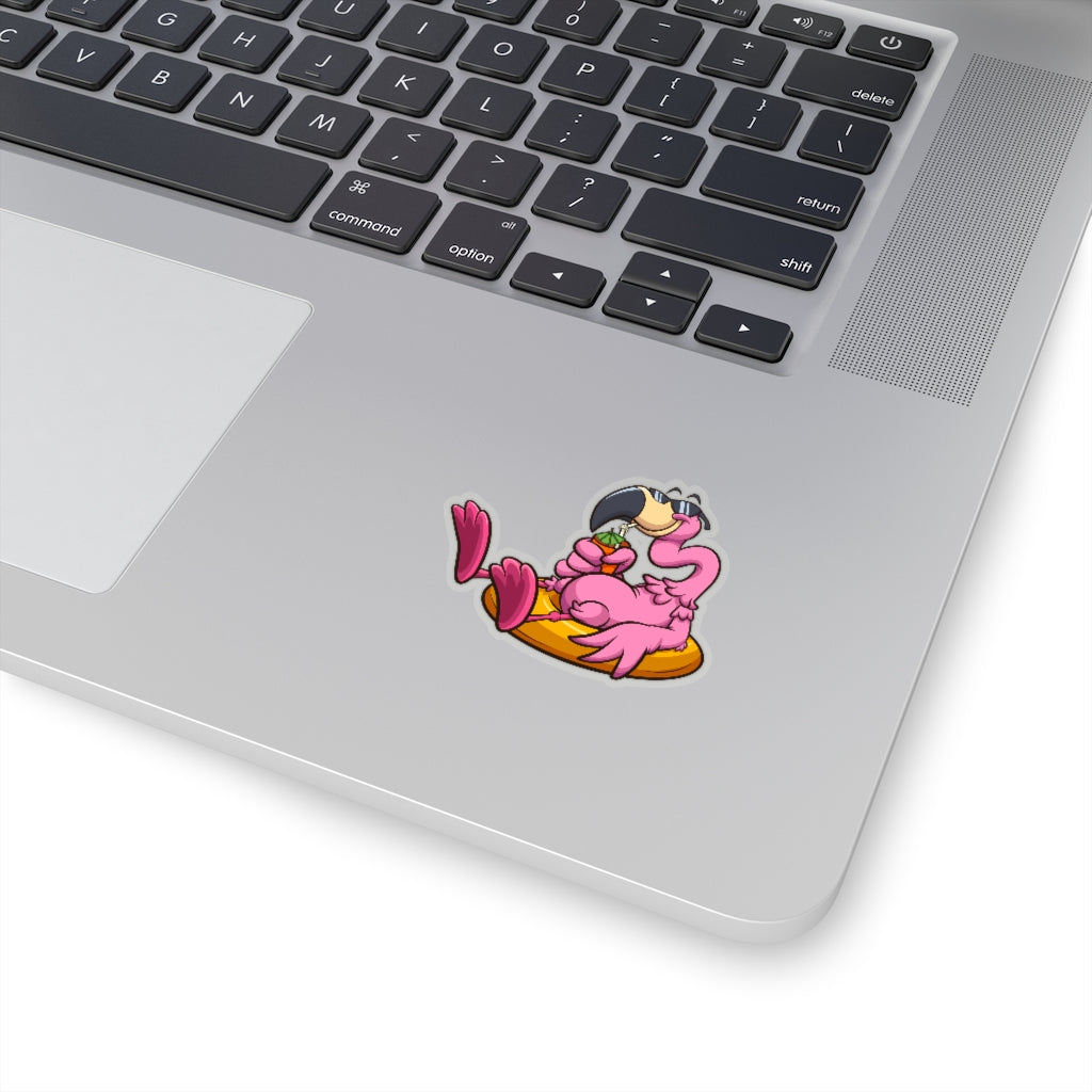 Pink Flamingo Sticker Decal, Character Vinyl Car Drink Laptop Cute Cartoon Waterbottle Tumbler Waterproof Bumper Small Large Die Cut Wall Starcove Fashion