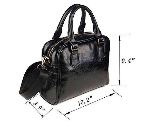 Boho Purse, Black and White Bohemian Mystique Cute Small Shoulder High Grade PU Leather Women Ladies Designer Handbag with Strap Starcove Fashion