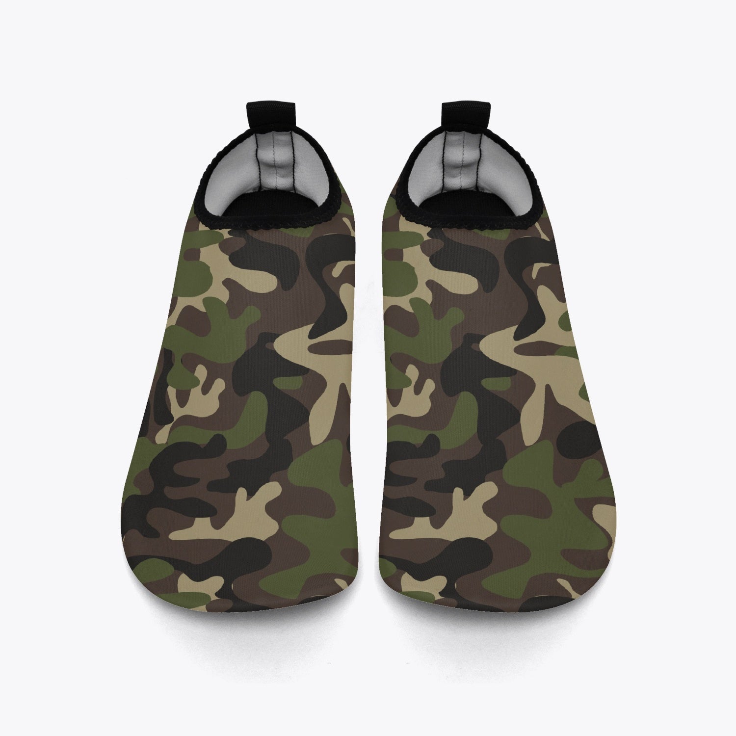 Green Camo Water Shoes Camouflage Aqua Quick Dry Waterproof Swim Pool Slippers Yoga Beach Summer Slip On River Boat Men Women Kids