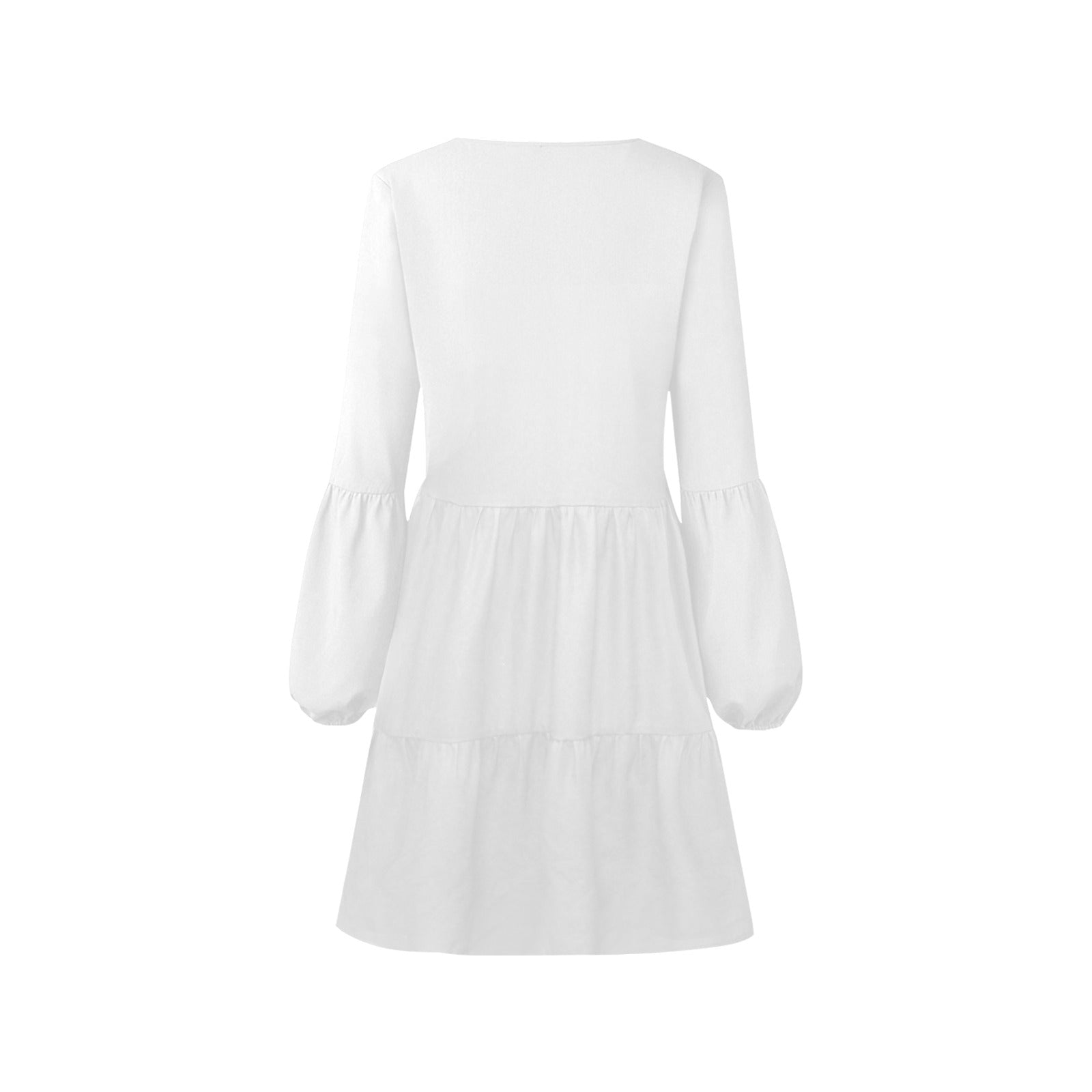 Long Sleeve White Gauze Dress