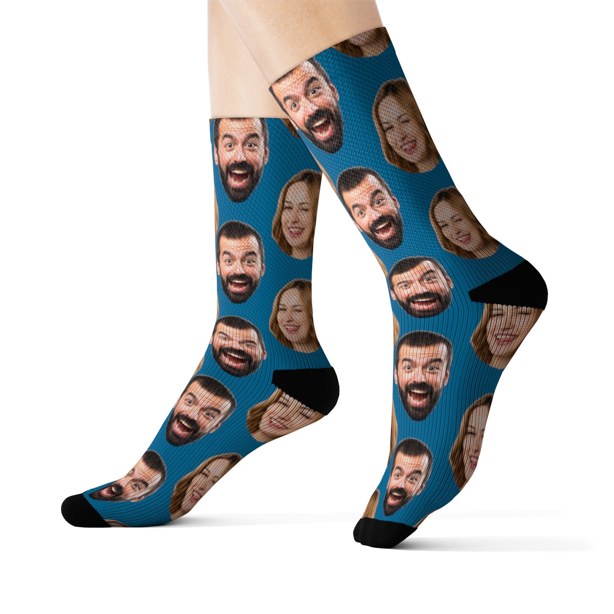 Friends Multi Face On Socks - Upload Multiple Faces on a Pair of