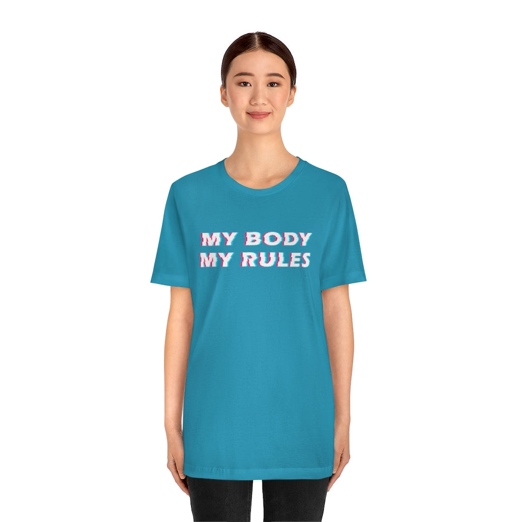 My Body My Rules Womens Rights Tshirt, Reproductive Abortion Feminist Feminisms Adult Aesthetic Graphic Crewneck Tee Shirt Top Starcove Fashion