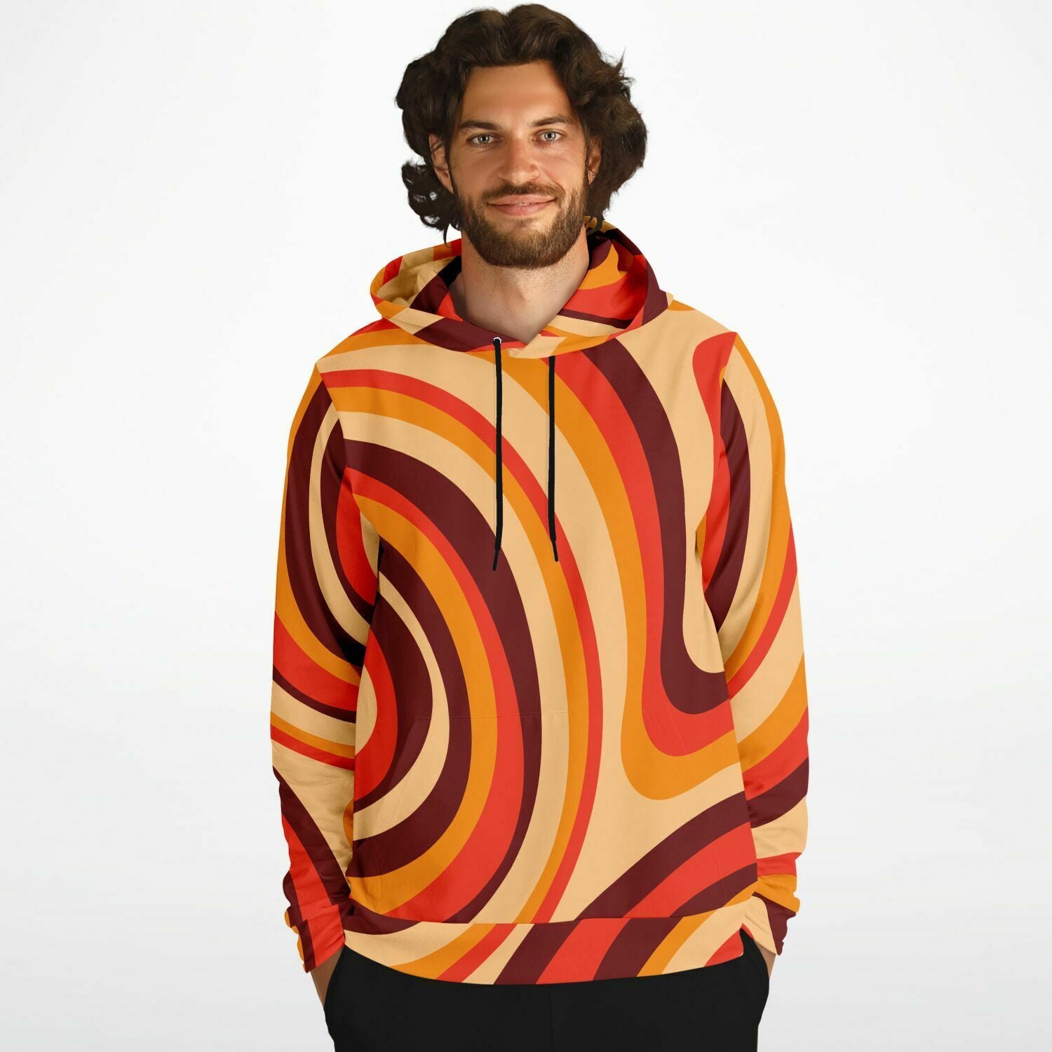 Orange aesthetic hot sale hoodie