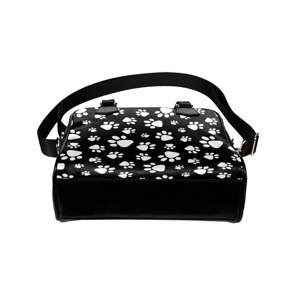 Charming Chala Faux Leather Origami Bag Handbag Purse Paw Print with Bone |  eBay