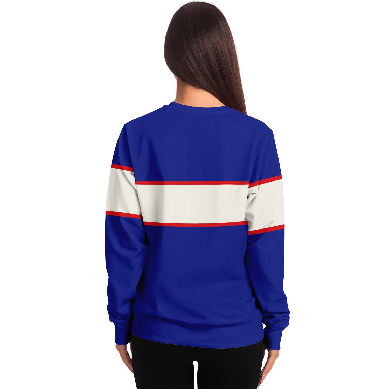 Apres Ski Sweatshirt Sweater, Royal Blue White Retro Vintage Striped Winter  Holiday Sports Party Skiing 80s 90s Y2K Cotton Top Clothes