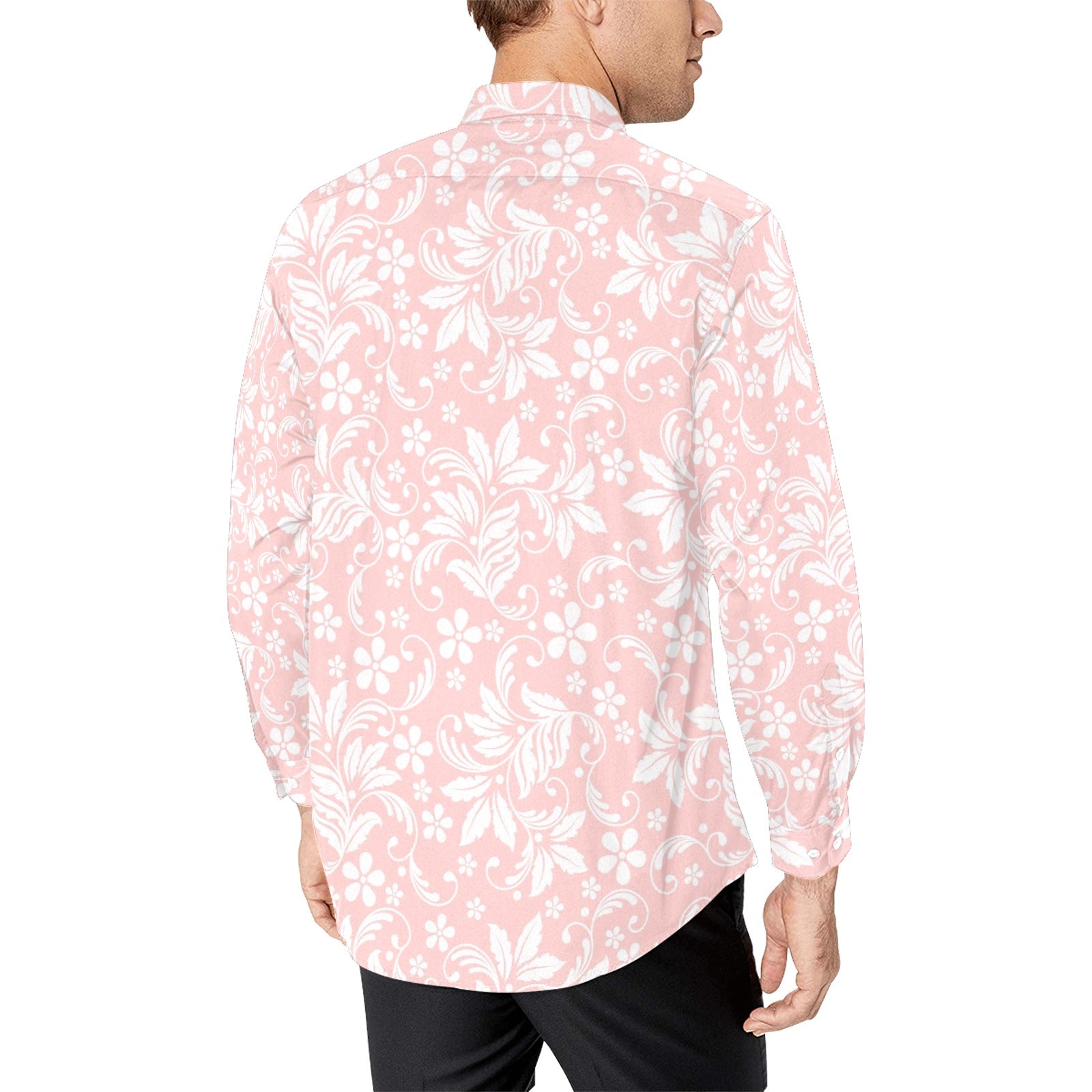 Pink shirt sales with flowers