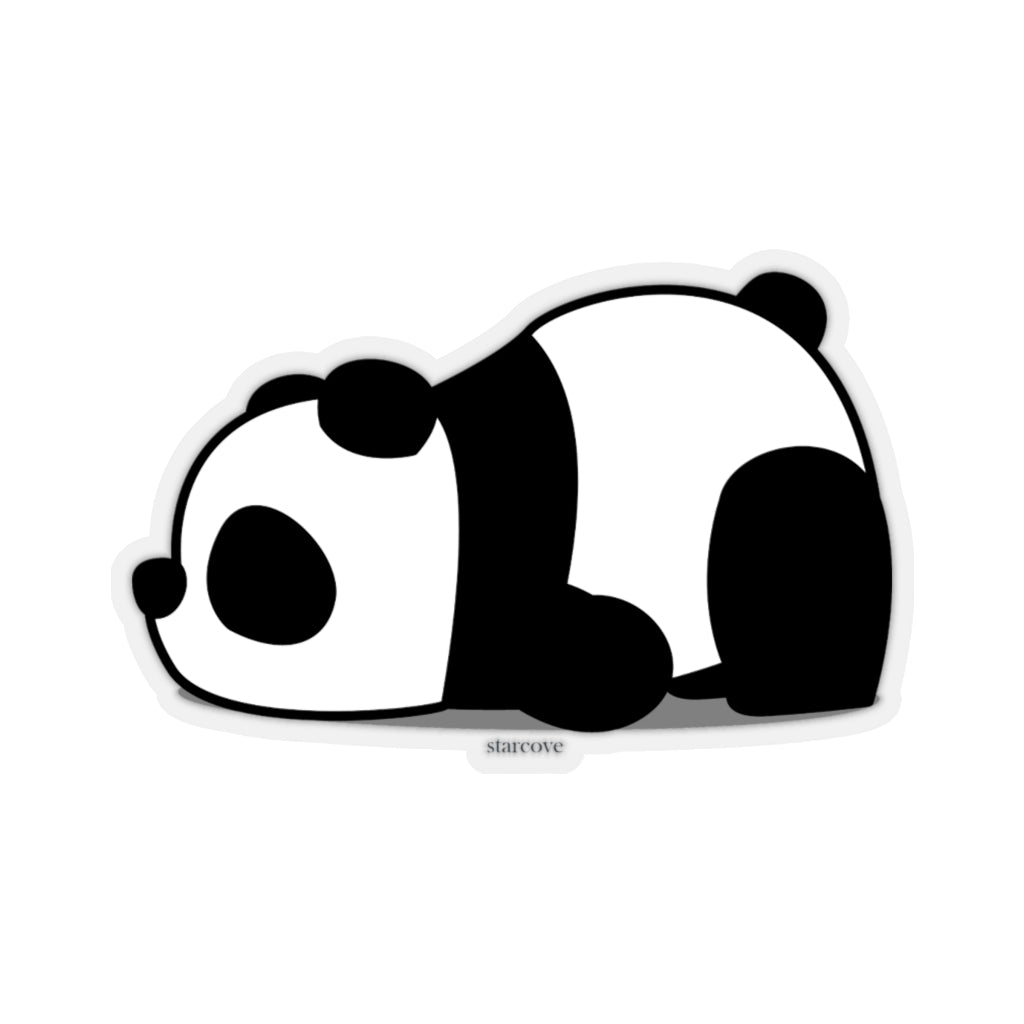 Sleepy Giant Panda Sticker, Chinese Laptop Decal Vinyl Cute Waterbottle Tumbler Car Waterproof Bumper Aesthetic Die Cut Wall Mural Starcove Fashion