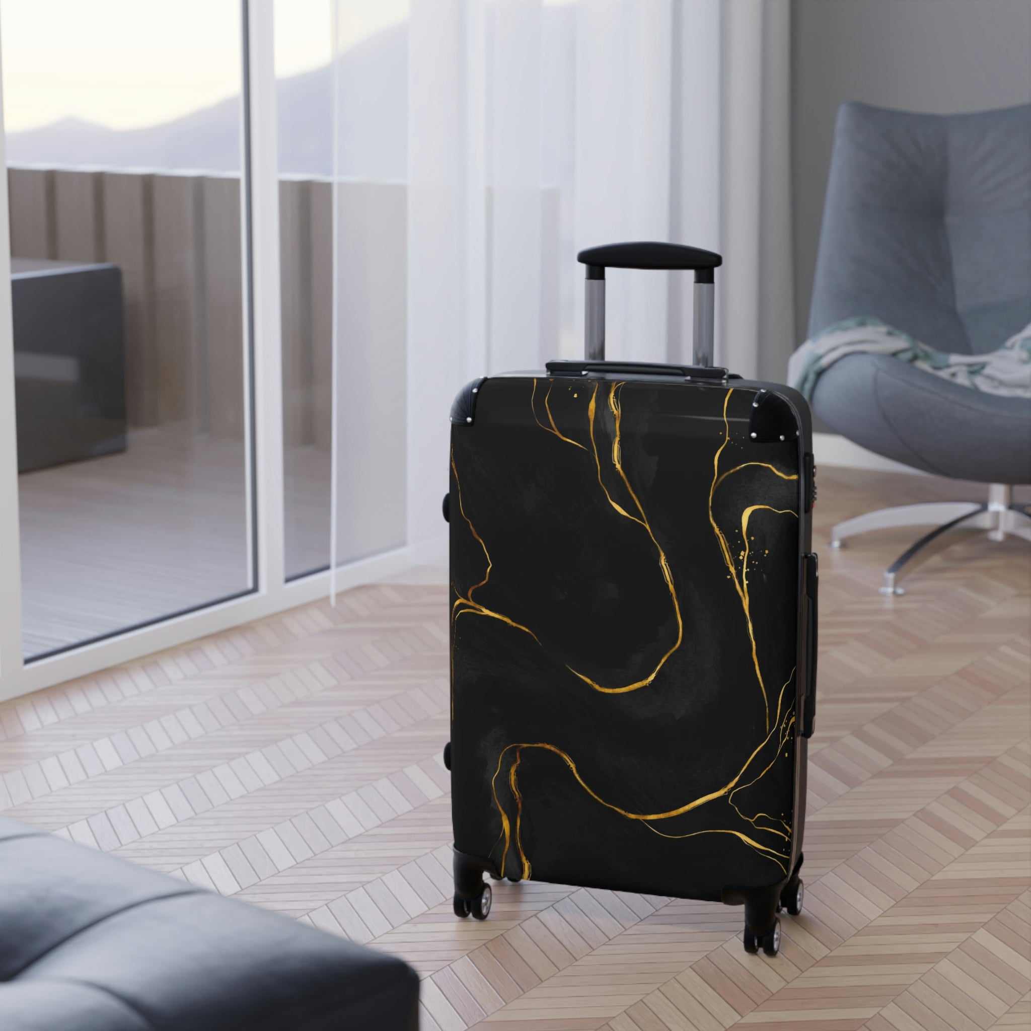 Marble large suitcase online