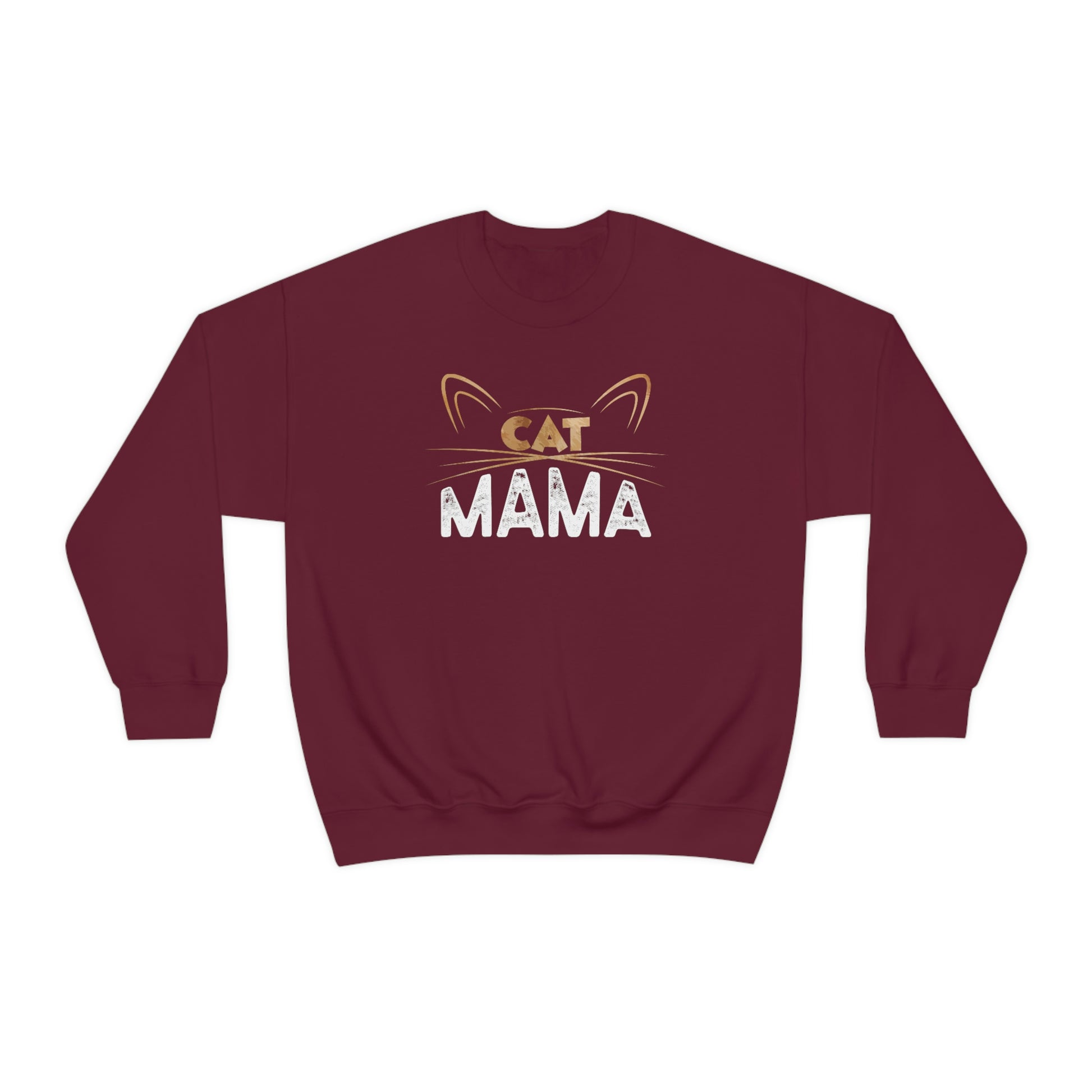 Cat Mom Sweatshirt, Cat Lover Mama Funny Graphic Crewneck Fleece Cotton Sweater Jumper Pullover Unisex Women Adult Aesthetic Top Starcove Fashion