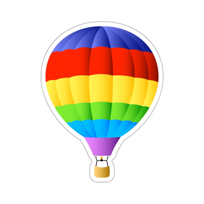 Hot Air Balloon Decal, Rainbow Cute Label Phone Macbook Small Large Cool Art Computer Car Hydro Flask Wall Art Starcove Fashion