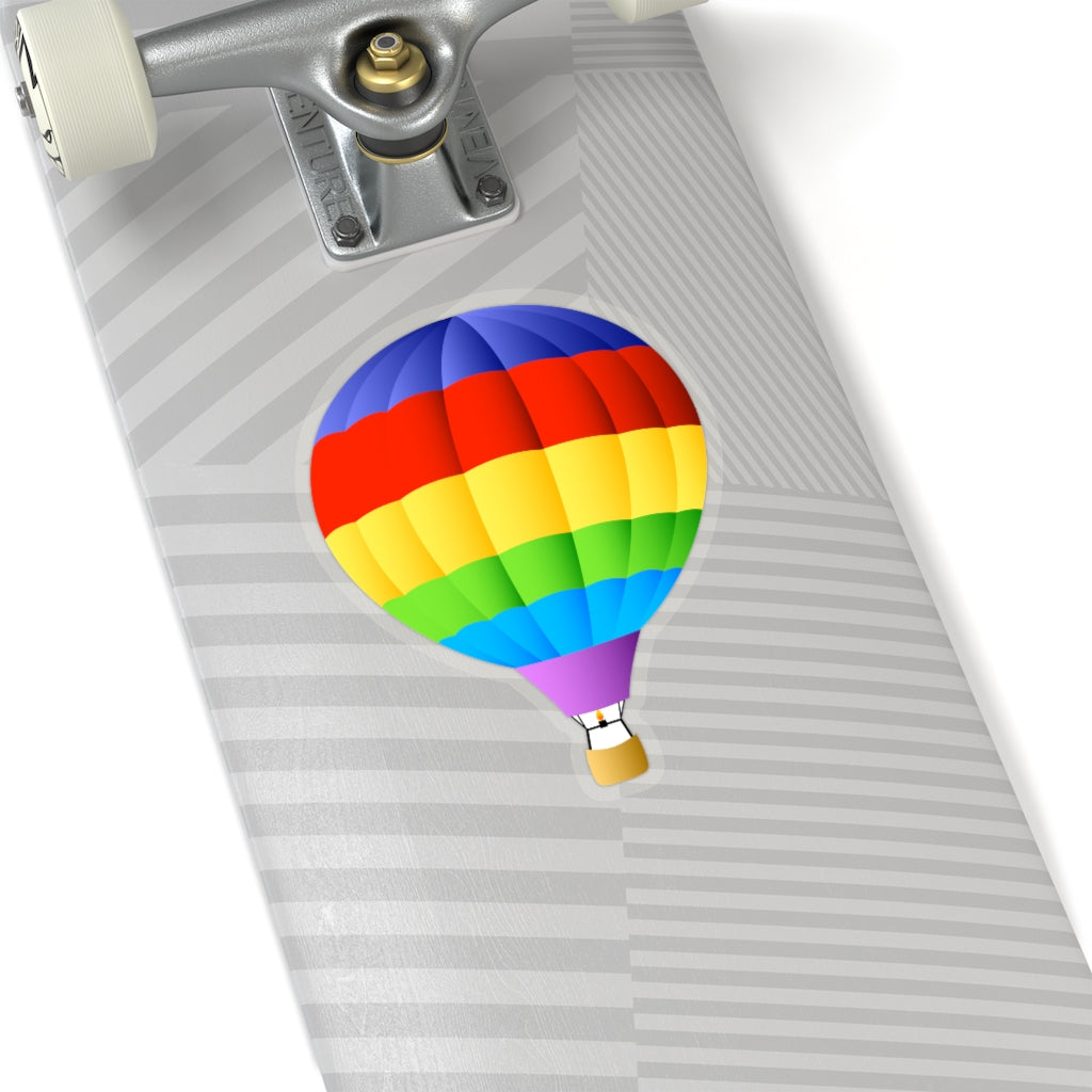 Hot Air Balloon Decal, Rainbow Cute Label Phone Macbook Small Large Cool Art Computer Car Hydro Flask Wall Art Starcove Fashion