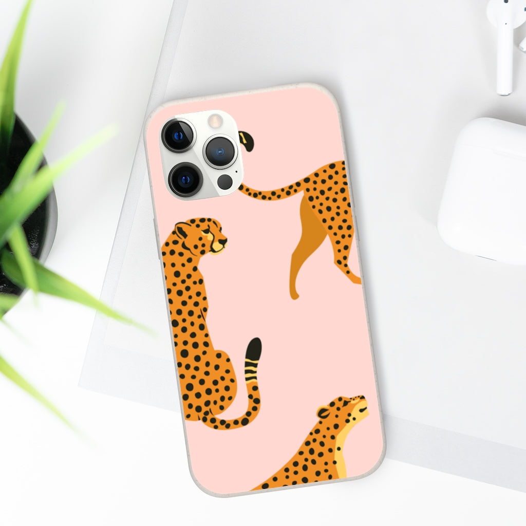 Cheetah Pink iPhone 13 12 Pro Case, 11 Pro Vegan Biodegradable Plant  Samsung Galaxy S20 Ultra Eco Friendly Compostable Cell Phone Zero Waist