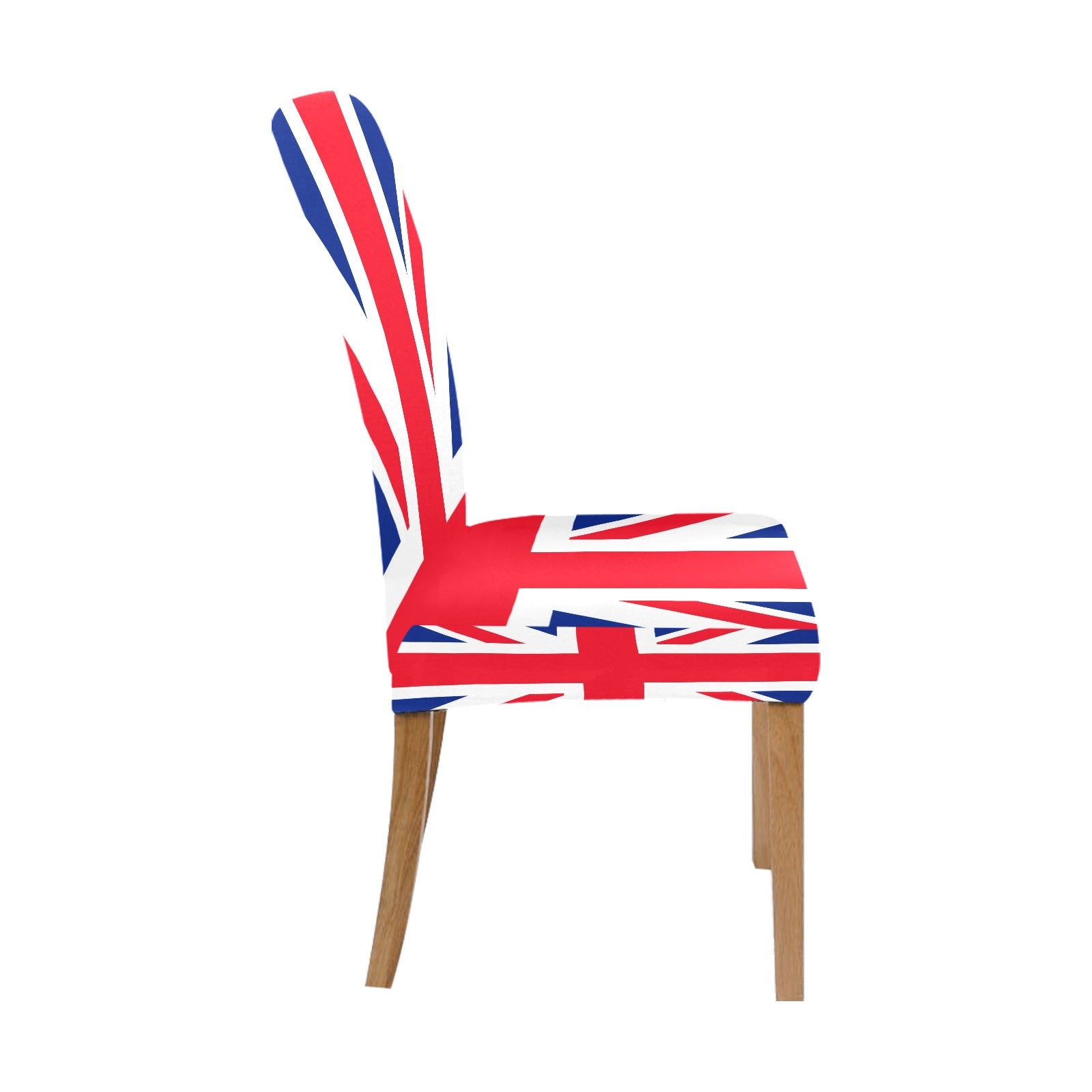 Union Jack Flag Dining Chair Seat Covers, United Kingdom UK Red White Blue British Stretch Slipcover Furniture Dining Room Home Decor Starcove Fashion