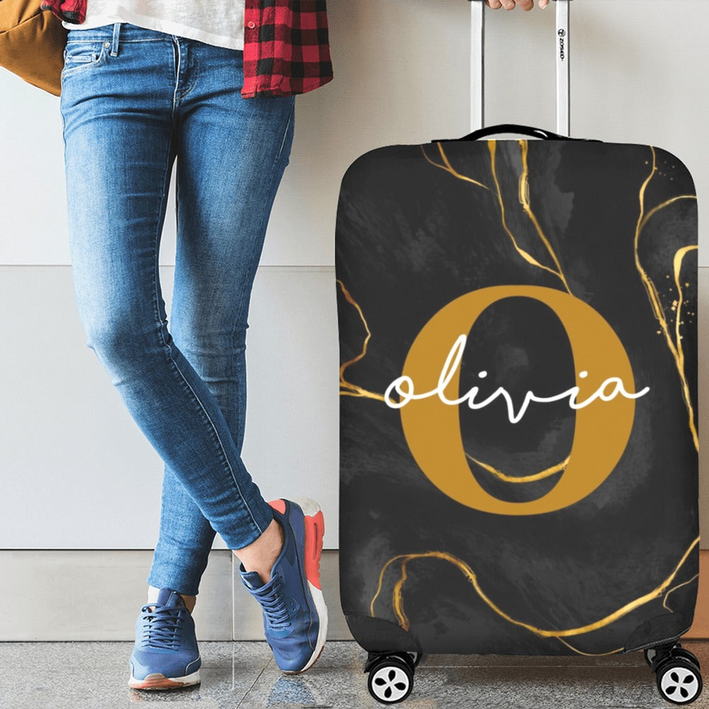 Luggage Cover Suitcase Protector Xo Letter Print Thicken