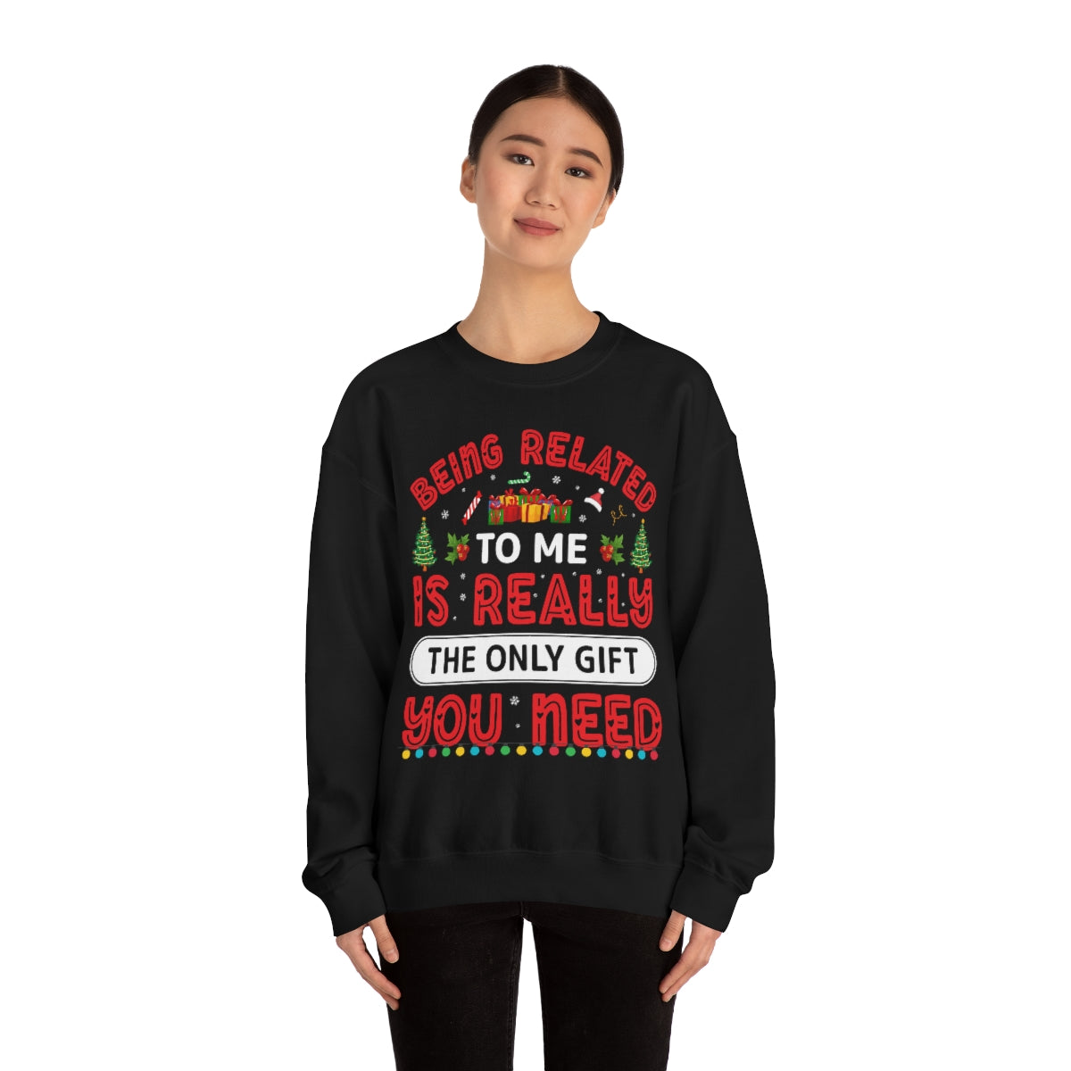 Christmas Xmas Winter with Print Unisex Christmas Sweater, Ugly Christmas Sweater, 2024 Christmas Sweater, Gift Christmas