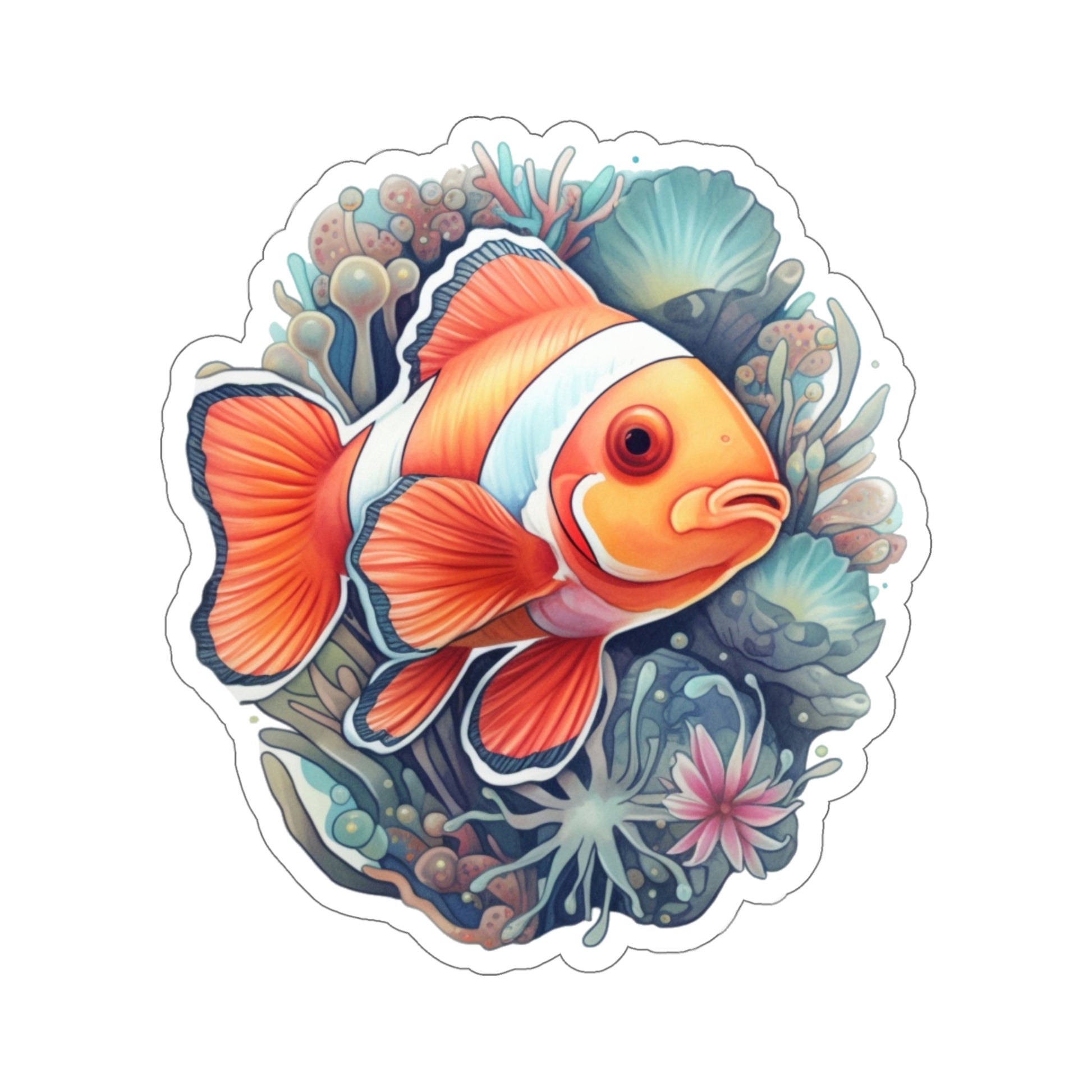 Fish Sticker, Waterproof Sticker, Vinyl Decal, Funny Sticker, Laptop Sticker,  Car Decal, Skeleton, Water Bottle Sticker, Cute Sticker, Vinyl 