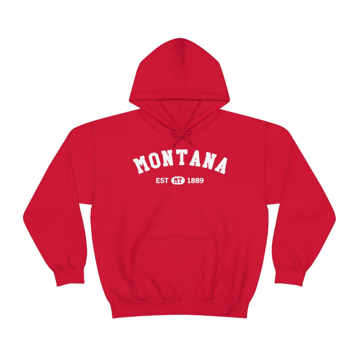 Montana MT State, Vintage Sports Love Retro Home Pride Souvenir USA Gifts Hiking Pullover Hoodie Men Women Hooded Sweatshirt Red / XL
