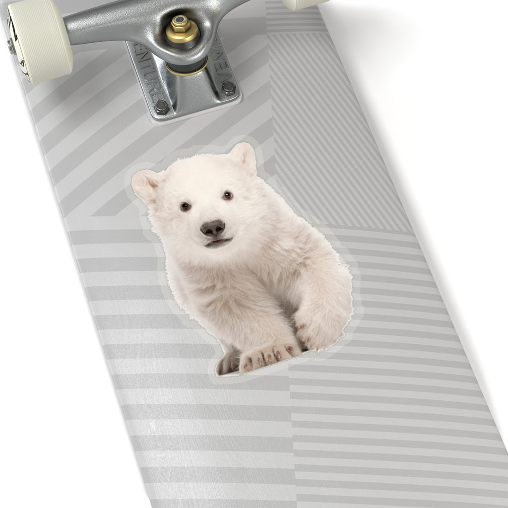 Polar Bear Cub Sticker, Animal Kawaii Laptop Decal Vinyl Cute Waterbot –  Starcove Fashion