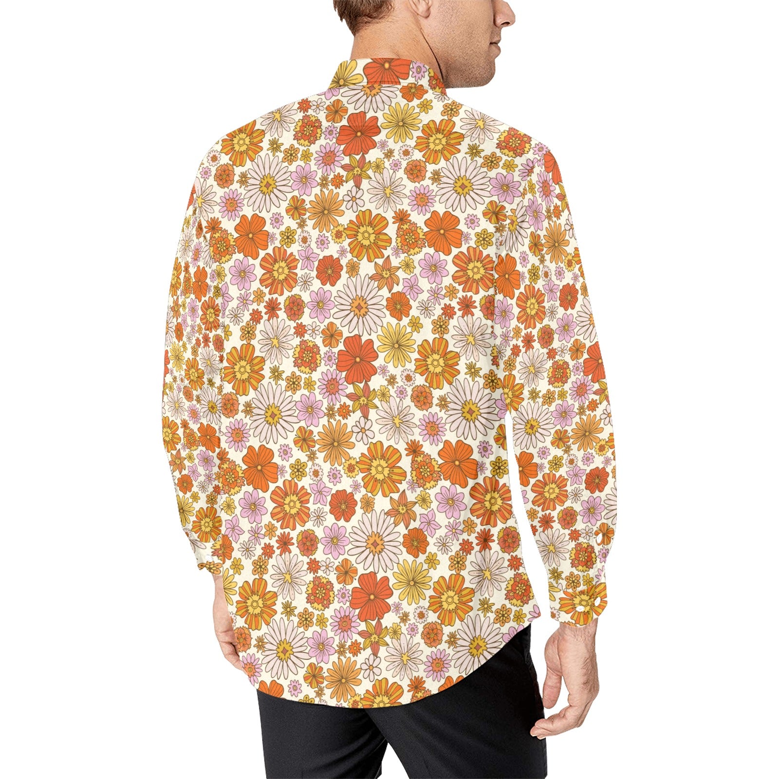 Men's Funky Printed Shirt Casual Shirt Fancy Floral Tops - Cloudstyle