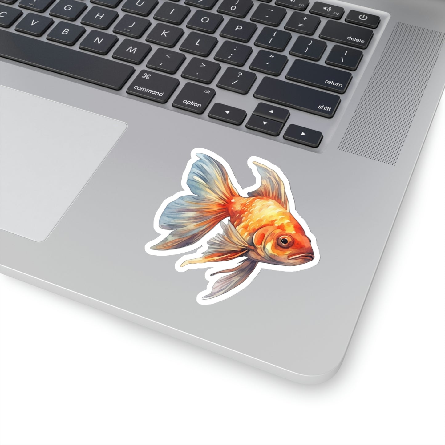 Goldfish Sticker, Fish Animal Laptop Decal Vinyl Cute Waterbottle Tumbler Car Waterproof Bumper Aesthetic Die Cut Wall Mural Starcove Fashion