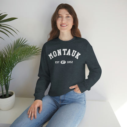 Montauk Sweatshirt, New York NY Beach Graphic Crewneck Fleece Cotton Sweater Jumper Pullover Men Women Aesthetic Designer Top Starcove Fashion