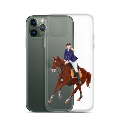 Horse iPhone 13 12 Pro Max Case, Clear Girl Riding Equestrian Print Cute Gift, iPhone 11 Mini SE 2020 XS Max XR X 7 Plus 8 Starcove Fashion