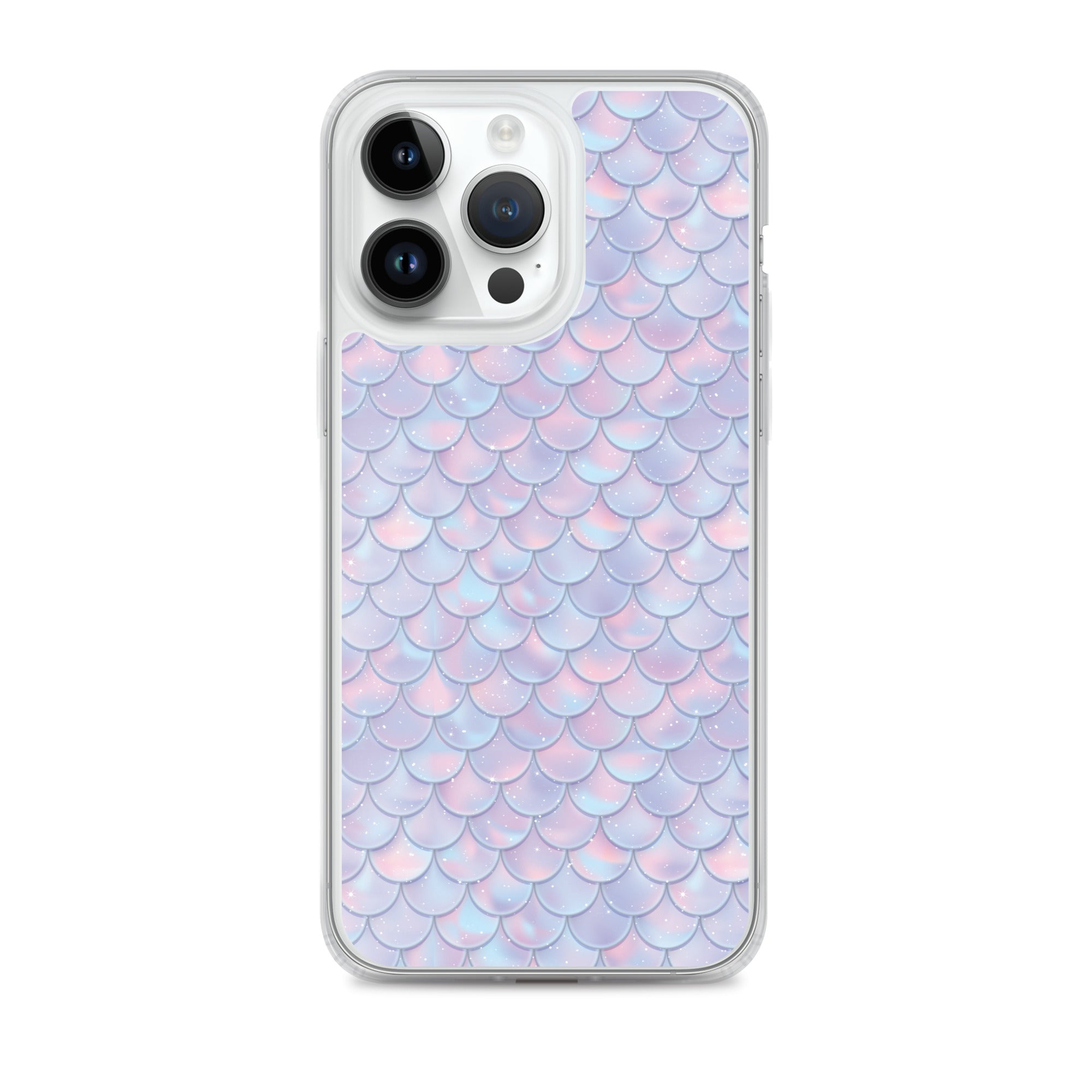 Mermaid iPhone 14 13 12 Case Pro Max Scales Tail Pastel Pink