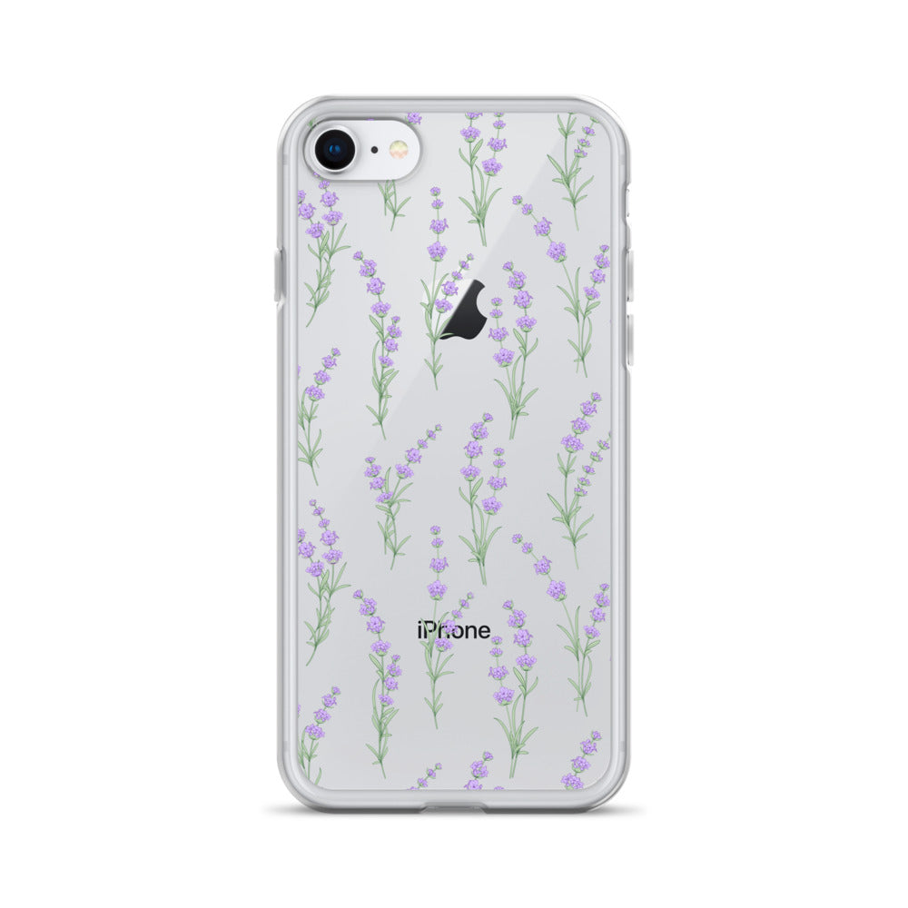 Clear Lavender Phone Case, Flower iPhone 14 13 Pro Max Print Cute Purp –  Starcove Fashion
