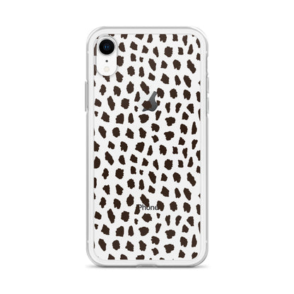 Cheetah Pattern Clear iPhone 14 13 12 Pro Max Case, Animal Print Cute Aesthetic iPhone 11 Mini SE 2020 XS Max XR X 8 7 Plus Transparent Starcove Fashion