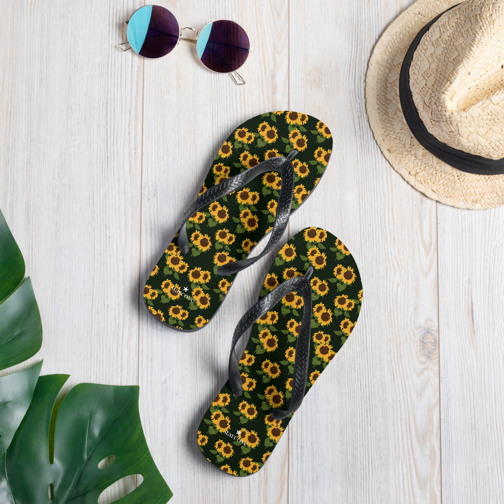 Sandals hot sale with sunflowers