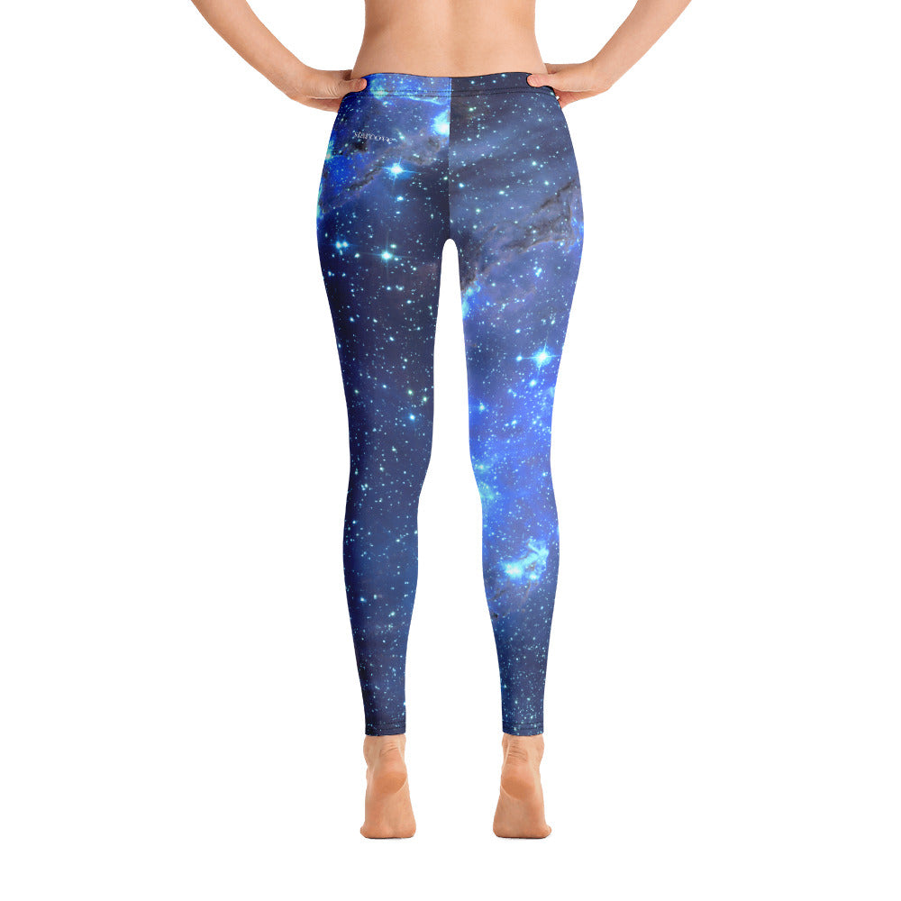 Galaxy Blue & Purple Mandala High Waist Yoga Pants Leggings