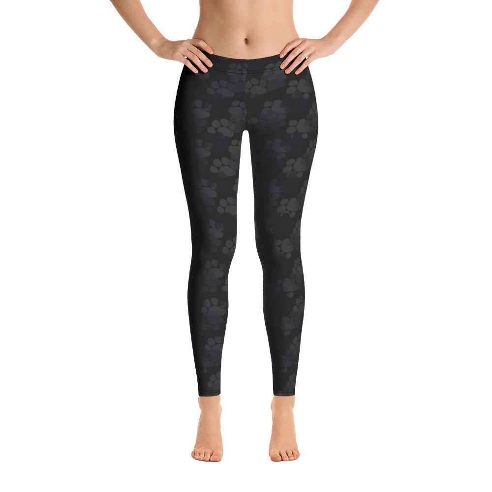 Paw print running on sale tights