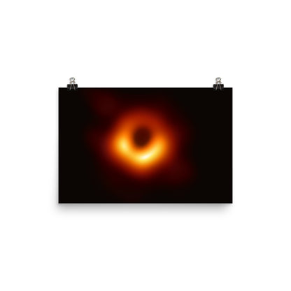 First Horizon Scale Image of a Black Hole Photo Poster, Galaxy Space Wall Art Event Horizon Celestial Outer Space Print Starcove Fashion