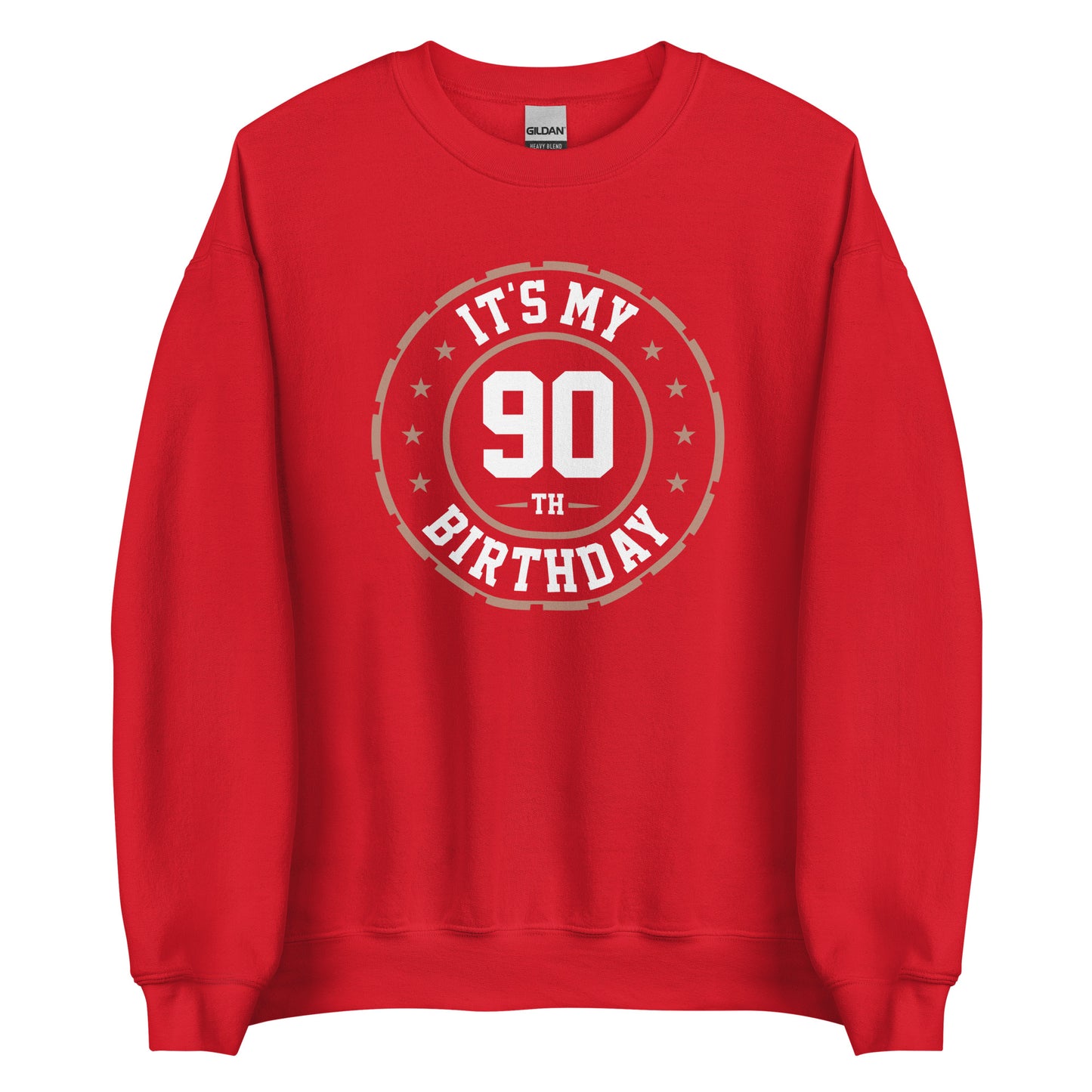 90th Birthday Sweatshirt, 90 Years Graphic Crewneck Fleece Cotton Sweater Jumper Pullover Men Women Adult Aesthetic Top Starcove Fashion