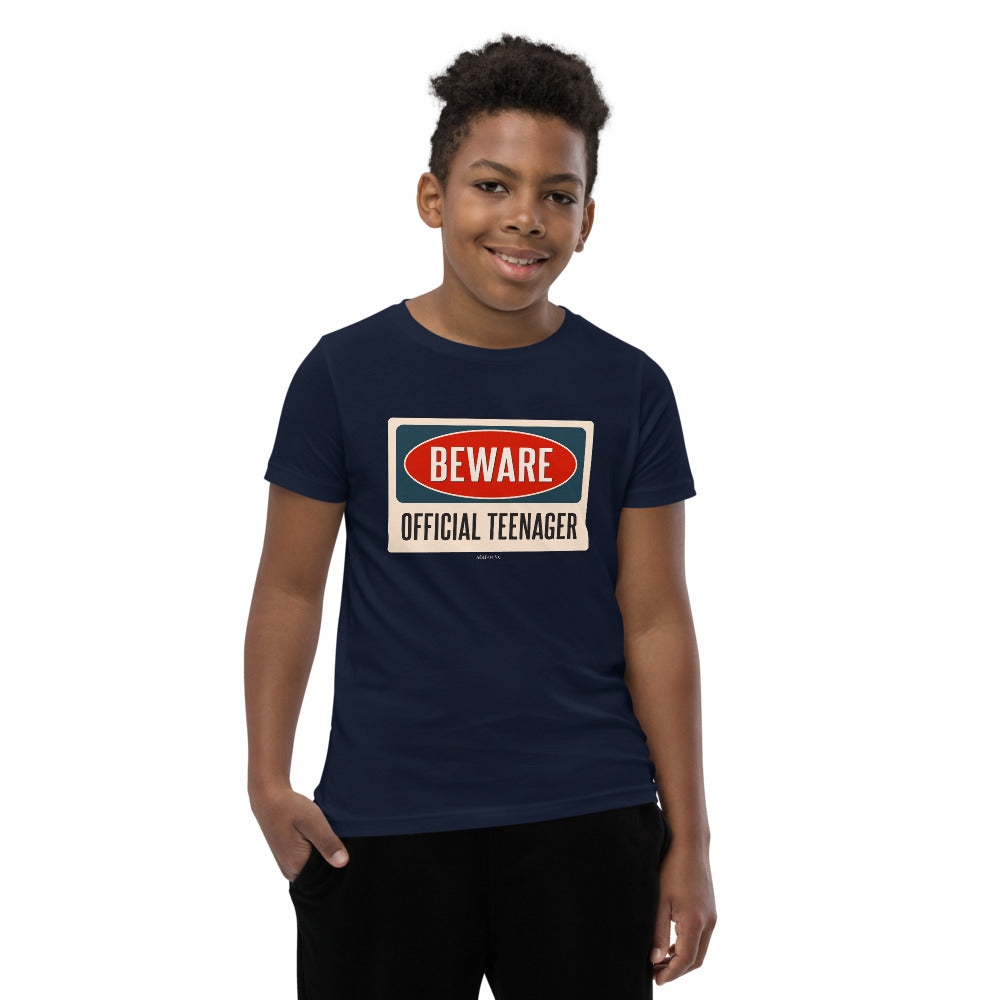Beware Official Teenager Youth Tshirt, Warning 13 Year Old 13th